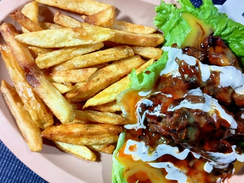 Alitas c/Papas 
