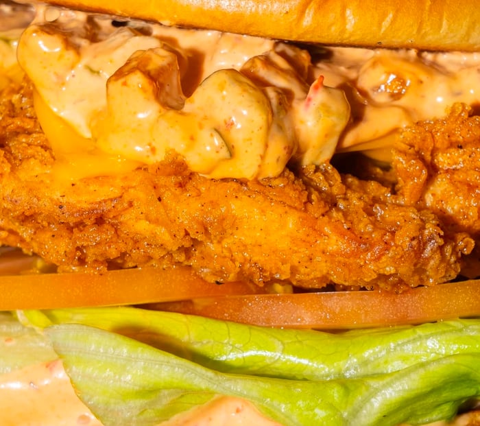 Hamburguesa chicken clásica 