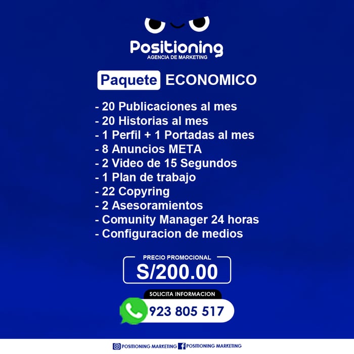 PAQUETE PROMOCIONAL 200