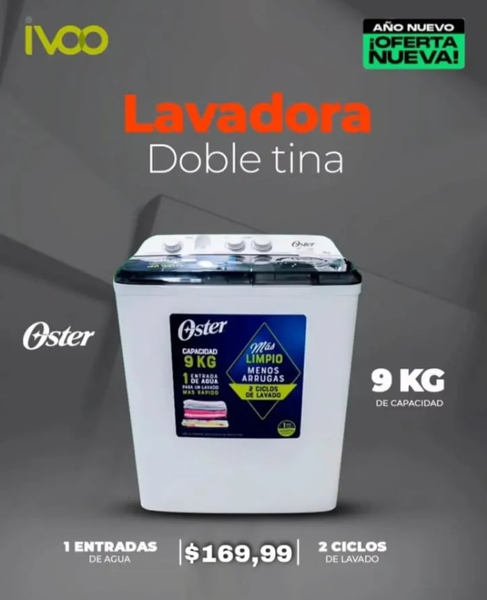 Lavadora Semiautomática 