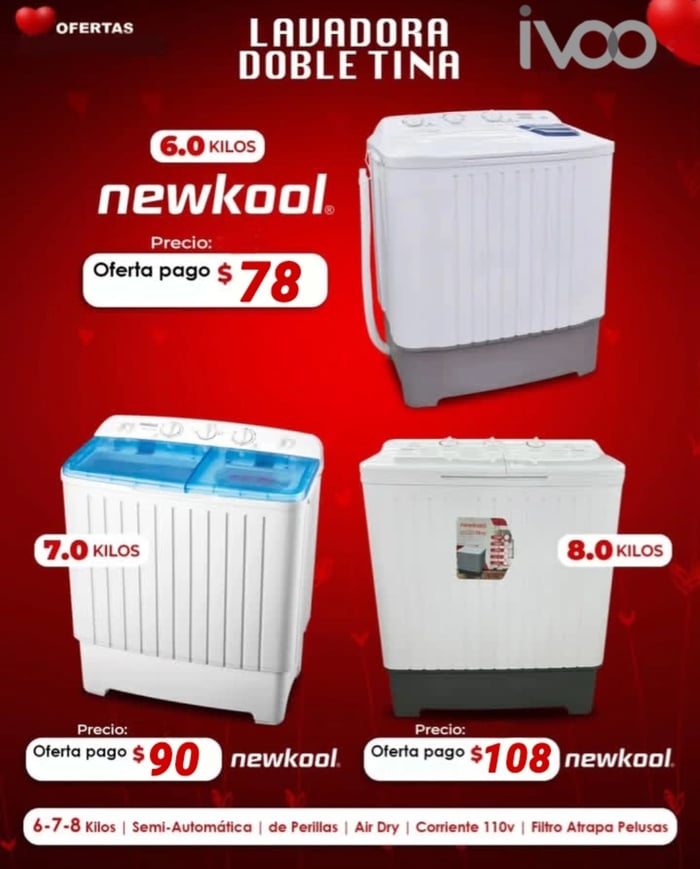 Lavadora Semiautomática 