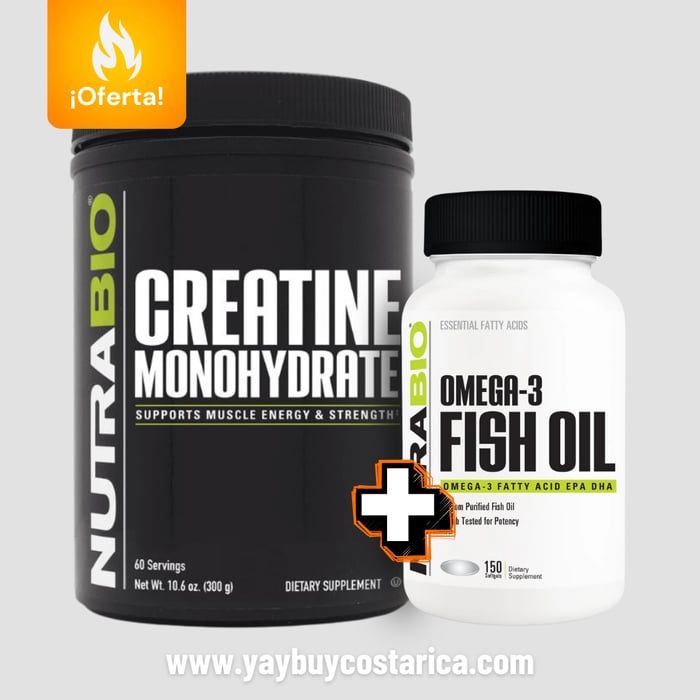 Oferta | Creatina Monohidrato + Omega 3