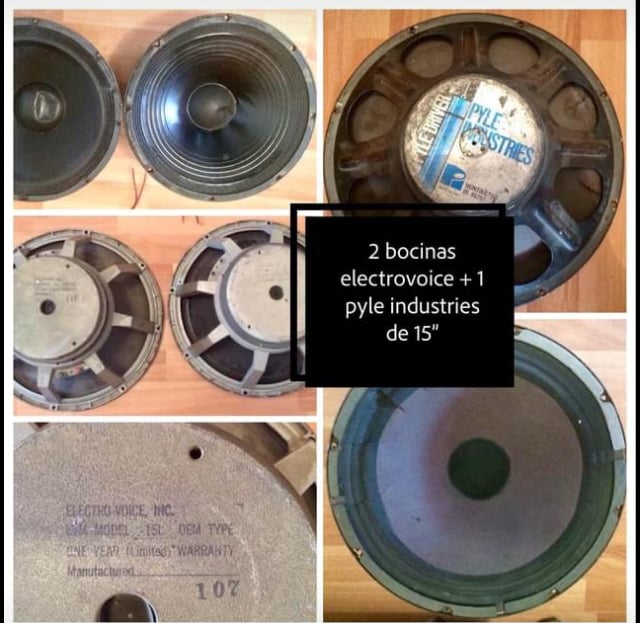 3 Bocinas de 15"