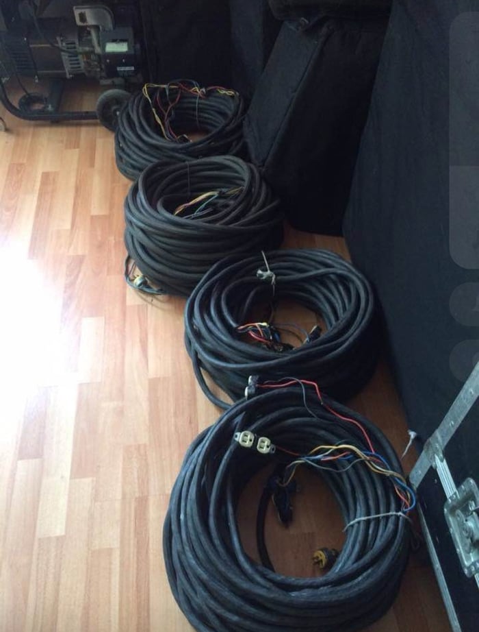 Rollos de cable de uso rudo 25 mts ronahe 7x12