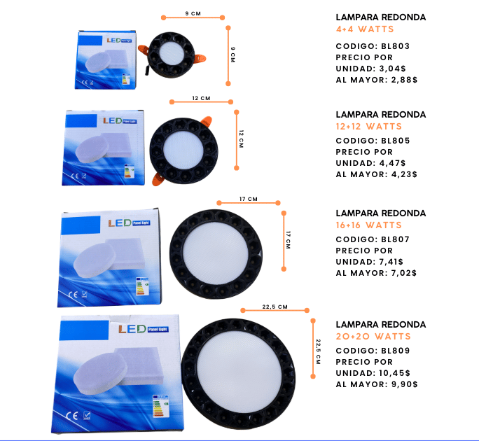 Panel empotrable negro tipo revolver luz blanca + amarilla de ganchos ajustables