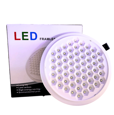 Panel empotrable tipo colmena luz blanca de 24 watts con ganchos ajustables