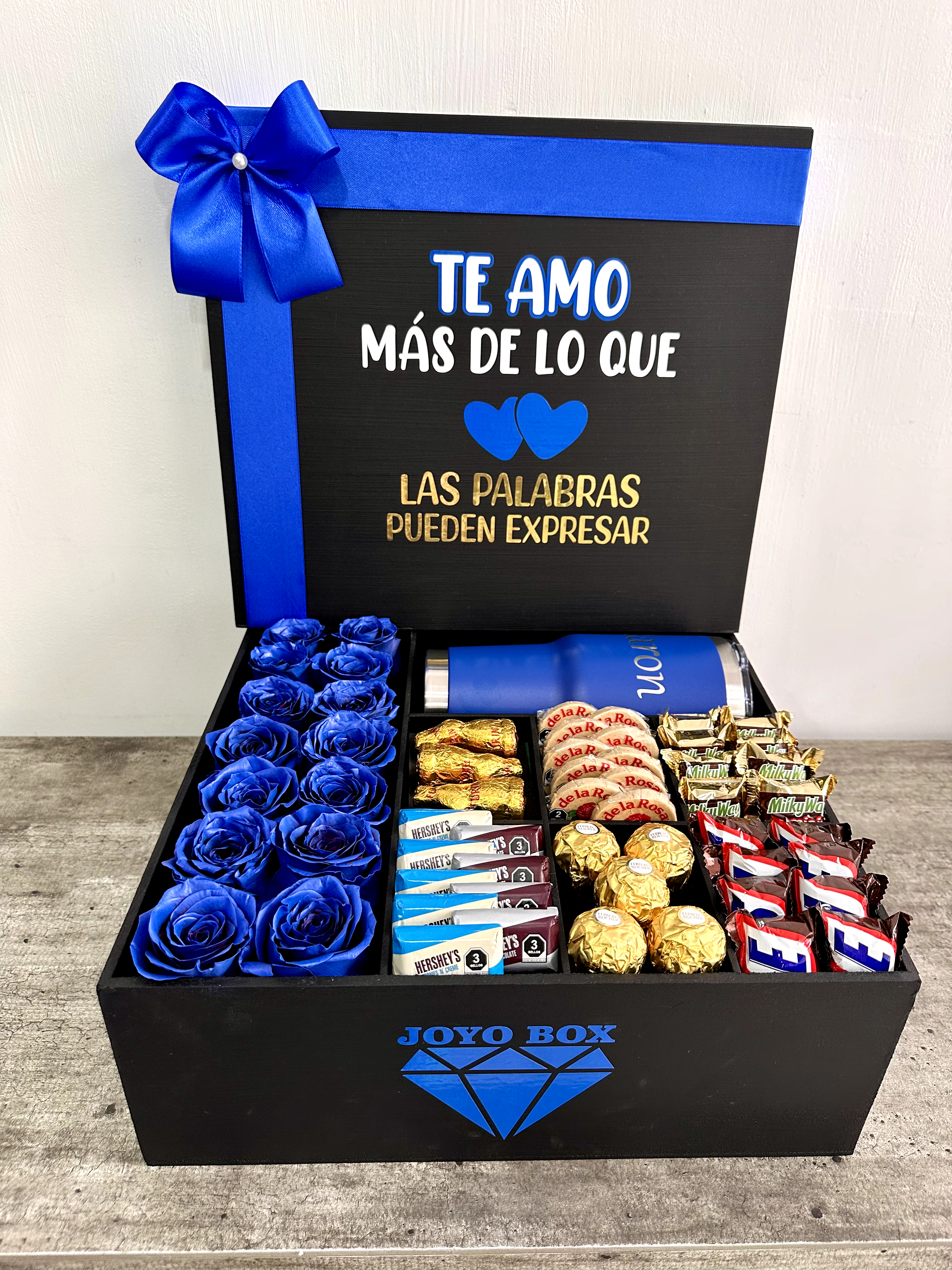 BOX ROSAS AZULES 