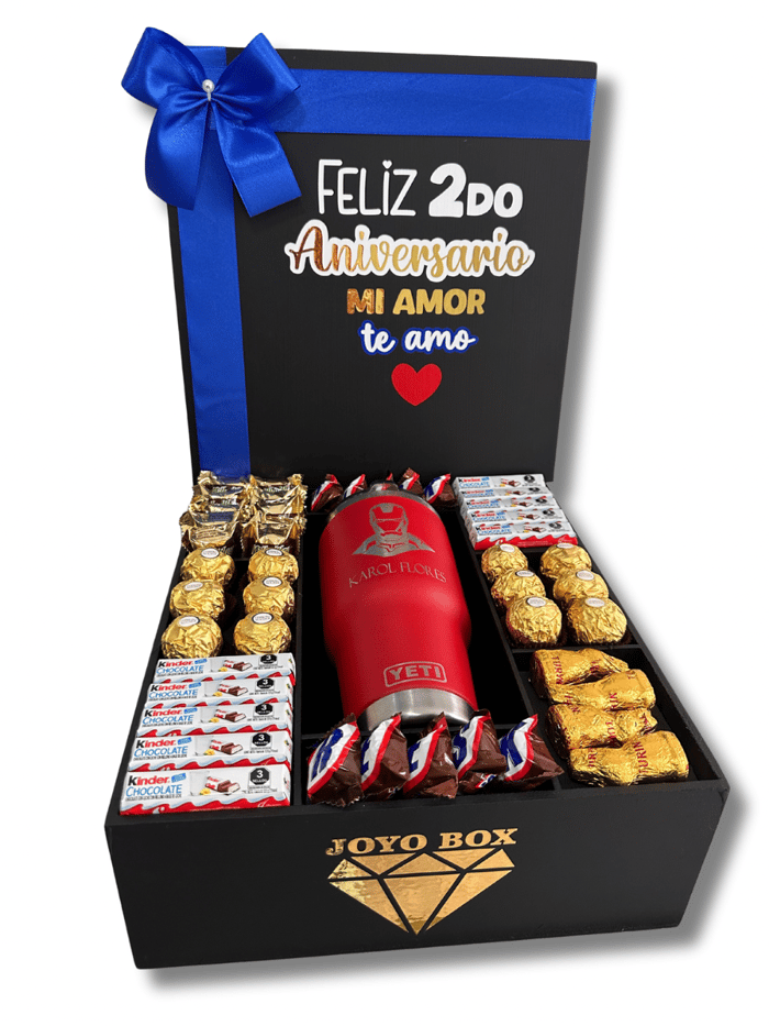 BOX Chocolates con Termo grabado en láser.