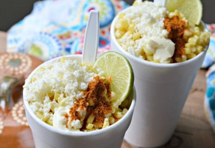 Elote  y esquites sencillos 