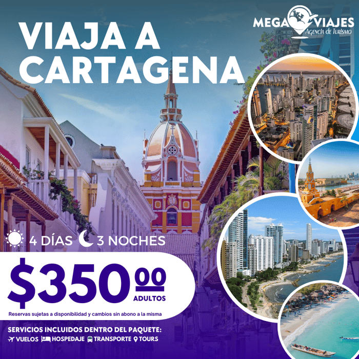 CARTAGENA 4 DÍAS / 3 NOCHES