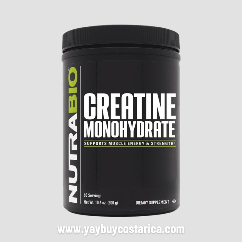 NutraBio Creatina Monohidrato | 60 Servidas