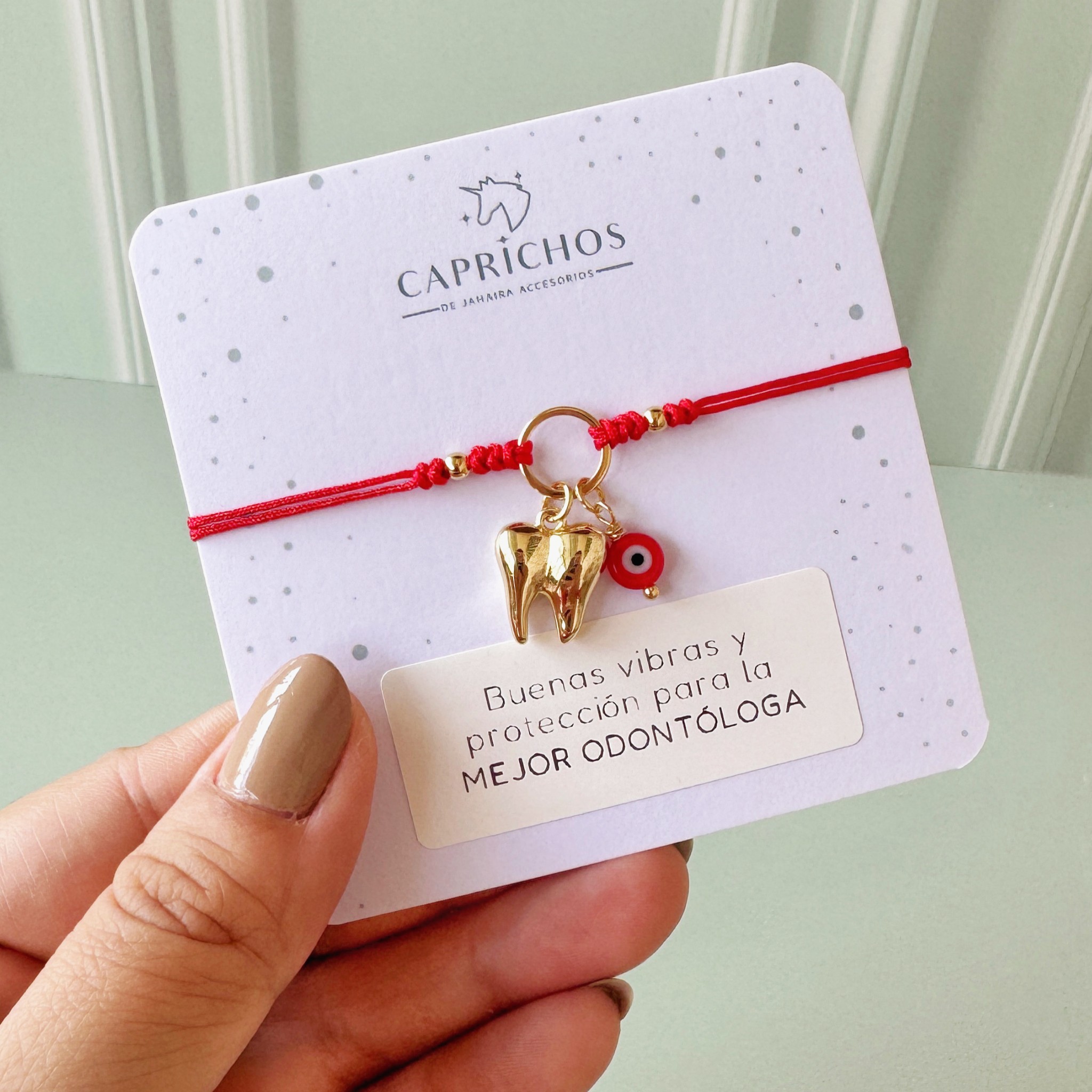 Brazalete dije muela dorada Caprichos